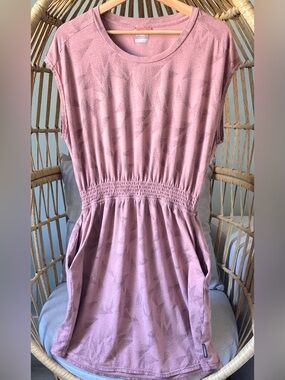 Merrell Travel Dress Large Dusty Rose Stretch Pockets Outdoor Athleisure